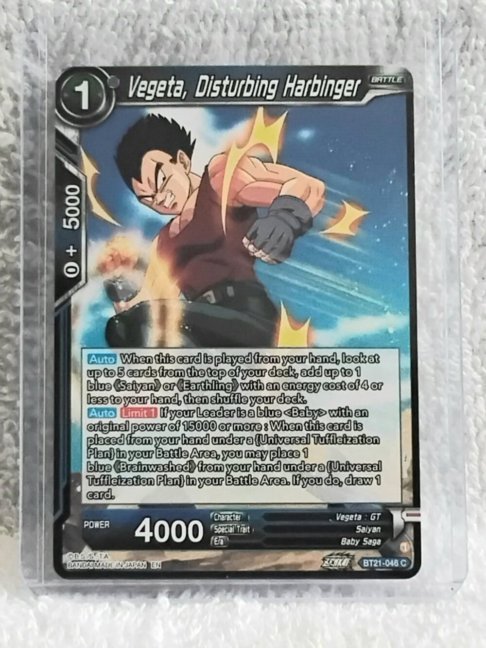 5/$20 Mint 2023 Vegeta, Disturbing Harbinger Dragon Ball Super C Card BT21_046!!
